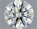 Natural Diamond 0.60 Carats, Round with Excellent Cut, J Color, SI1 Clarity and Certified by GIA