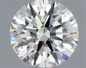 Picture of Natural Diamond 0.60 Carats, Round with Excellent Cut, J Color, SI1 Clarity and Certified by GIA