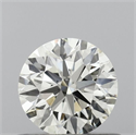 Natural Diamond 0.60 Carats, Round with Excellent Cut, J Color, VS1 Clarity and Certified by IGI