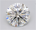 Natural Diamond 2.04 Carats, Round with Excellent Cut, F Color, SI2 Clarity and Certified by GIA