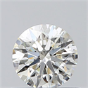 Natural Diamond 0.50 Carats, Round with Excellent Cut, K Color, SI1 Clarity and Certified by GIA