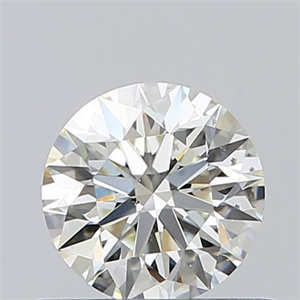 Picture of Natural Diamond 0.50 Carats, Round with Excellent Cut, K Color, SI1 Clarity and Certified by GIA