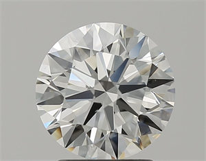 Picture of Natural Diamond 2.04 Carats, Round with Excellent Cut, H Color, VS2 Clarity and Certified by GIA