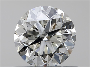 Picture of Natural Diamond 0.50 Carats, Round with Good Cut, K Color, VS1 Clarity and Certified by GIA