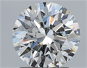 Natural Diamond 2.01 Carats, Round with Excellent Cut, H Color, VVS1 Clarity and Certified by GIA