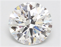 Natural Diamond 2.01 Carats, Round with Excellent Cut, F Color, SI2 Clarity and Certified by GIA