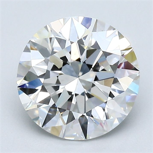 Picture of Natural Diamond 2.02 Carats, Round with Excellent Cut, G Color, VS2 Clarity and Certified by GIA