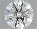 Natural Diamond 0.41 Carats, Round with Excellent Cut, H Color, SI1 Clarity and Certified by IGI