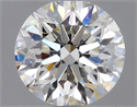 Natural Diamond 0.44 Carats, Round with Excellent Cut, H Color, IF Clarity and Certified by GIA