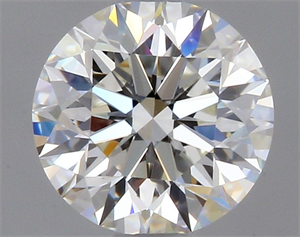 Picture of Natural Diamond 0.44 Carats, Round with Excellent Cut, H Color, IF Clarity and Certified by GIA