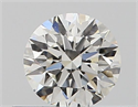 Natural Diamond 0.40 Carats, Round with Very Good Cut, I Color, VVS2 Clarity and Certified by GIA