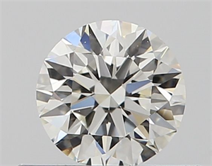 Picture of Natural Diamond 0.40 Carats, Round with Very Good Cut, I Color, VVS2 Clarity and Certified by GIA