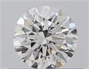 Natural Diamond 0.43 Carats, Round with Excellent Cut, G Color, SI2 Clarity and Certified by GIA