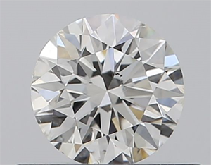 Picture of Natural Diamond 0.43 Carats, Round with Excellent Cut, G Color, SI2 Clarity and Certified by GIA