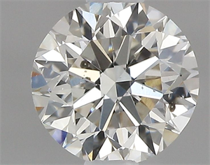 Picture of Natural Diamond 0.50 Carats, Round with Very Good Cut, K Color, SI2 Clarity and Certified by GIA