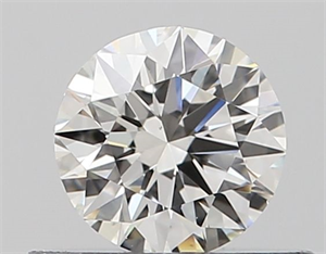 Picture of Natural Diamond 0.40 Carats, Round with Excellent Cut, H Color, VS2 Clarity and Certified by GIA