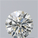 Natural Diamond 0.40 Carats, Round with Excellent Cut, K Color, SI2 Clarity and Certified by GIA