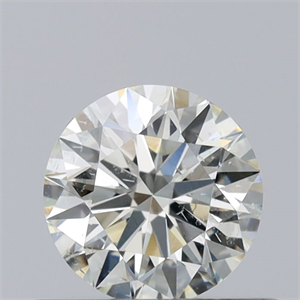 Picture of Natural Diamond 0.40 Carats, Round with Excellent Cut, K Color, SI2 Clarity and Certified by GIA