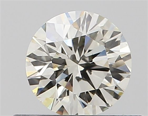 Picture of Natural Diamond 0.40 Carats, Round with Excellent Cut, K Color, VS2 Clarity and Certified by GIA