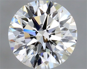 Picture of Natural Diamond 0.45 Carats, Round with Excellent Cut, H Color, VS2 Clarity and Certified by GIA