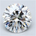 Natural Diamond 2.02 Carats, Round with Very Good Cut, G Color, I1 Clarity and Certified by GIA