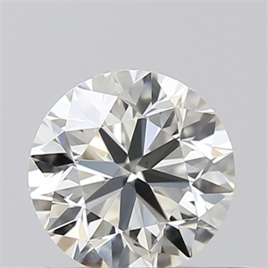 Picture of Natural Diamond 0.40 Carats, Round with Very Good Cut, J Color, VS2 Clarity and Certified by GIA