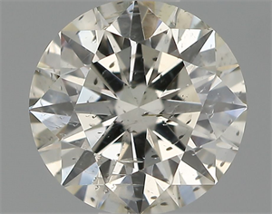 Picture of Natural Diamond 0.55 Carats, Round with Excellent Cut, I Color, SI2 Clarity and Certified by IGI