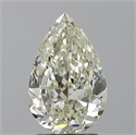 Natural Diamond 2.01 Carats, Pear with  Cut, J Color, VS2 Clarity and Certified by IGI