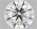 Natural Diamond 0.50 Carats, Round with Very Good Cut, F Color, SI2 Clarity and Certified by GIA