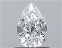 Natural Diamond 0.71 Carats, Pear with  Cut, D Color, VS2 Clarity and Certified by GIA