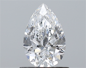 Picture of Natural Diamond 0.71 Carats, Pear with  Cut, D Color, VS2 Clarity and Certified by GIA