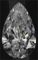 Natural Diamond 0.62 Carats, Pear with  Cut, D Color, VS2 Clarity and Certified by GIA