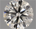 Natural Diamond 0.57 Carats, Round with Excellent Cut, I Color, VS1 Clarity and Certified by IGI