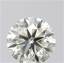 Natural Diamond 0.40 Carats, Round with Good Cut, J Color, VS2 Clarity and Certified by IGI