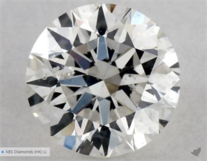 Picture of Natural Diamond 0.40 Carats, Round with Excellent Cut, H Color, SI2 Clarity and Certified by GIA