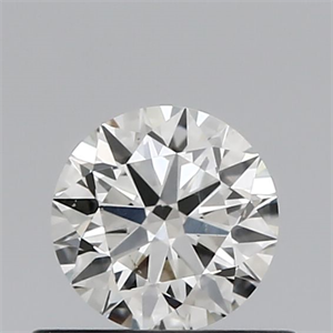 Picture of Natural Diamond 0.51 Carats, Round with Excellent Cut, H Color, SI1 Clarity and Certified by IGI