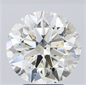 Natural Diamond 5.01 Carats, Round with Excellent Cut, I Color, SI1 Clarity and Certified by IGI