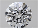 Natural Diamond 0.44 Carats, Round with Excellent Cut, G Color, VVS2 Clarity and Certified by GIA