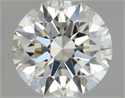 Natural Diamond 0.40 Carats, Round with Excellent Cut, J Color, IF Clarity and Certified by GIA