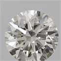 Natural Diamond 0.72 Carats, Round with Excellent Cut, J Color, SI1 Clarity and Certified by IGI