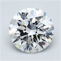 Natural Diamond 1.90 Carats, Round with Excellent Cut, E Color, VVS2 Clarity and Certified by GIA