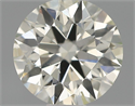 Natural Diamond 0.50 Carats, Round with Excellent Cut, J Color, SI1 Clarity and Certified by IGI