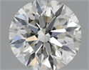 Natural Diamond 0.46 Carats, Round with Excellent Cut, I Color, VVS2 Clarity and Certified by IGI