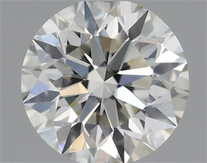 Picture of Natural Diamond 0.46 Carats, Round with Excellent Cut, I Color, VVS2 Clarity and Certified by IGI