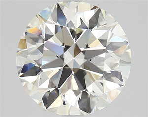 Picture of Natural Diamond 3.01 Carats, Round with Excellent Cut, K Color, VS1 Clarity and Certified by GIA