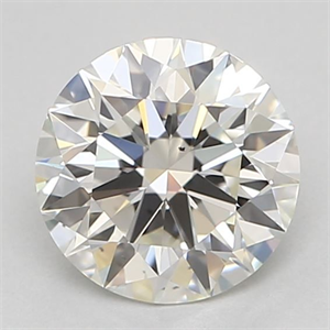 Picture of Natural Diamond 0.56 Carats, Round with Excellent Cut, J Color, VS2 Clarity and Certified by GIA