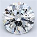 Natural Diamond 5.01 Carats, Round with Excellent Cut, H Color, VS2 Clarity and Certified by GIA