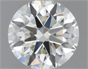 Natural Diamond 0.55 Carats, Round with Excellent Cut, J Color, VVS2 Clarity and Certified by IGI