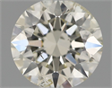 Natural Diamond 0.50 Carats, Round with Excellent Cut, J Color, SI2 Clarity and Certified by IGI