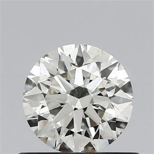 Picture of Natural Diamond 0.60 Carats, Round with Excellent Cut, J Color, VVS2 Clarity and Certified by IGI